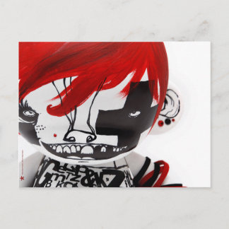 Carte postale de poupée effrayante