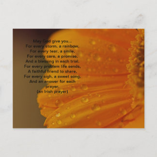 Carte postale de prière irlandaise