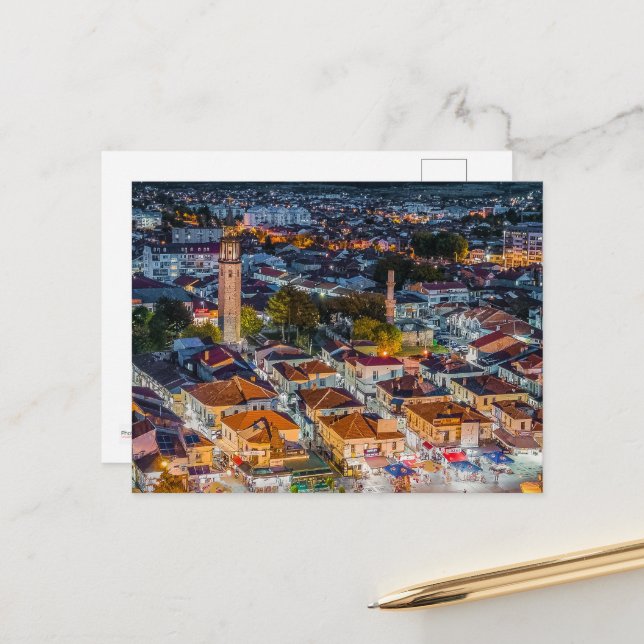 Carte postale de Prilep : Le vieux bazar (Devant/Arrière en situation)