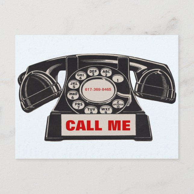 Carte postale de prospection immobilière téléphoni (Devant)