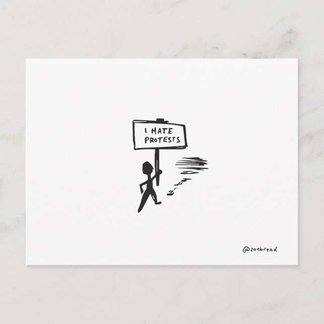 carte postale de protestation (Devant)