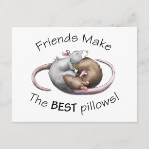 Carte postale de rat mignon