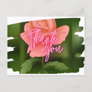 Carte postale de remerciement