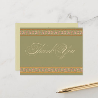 Carte postale de remerciement
