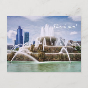 Carte postale de remerciement de Chicago Buckingha