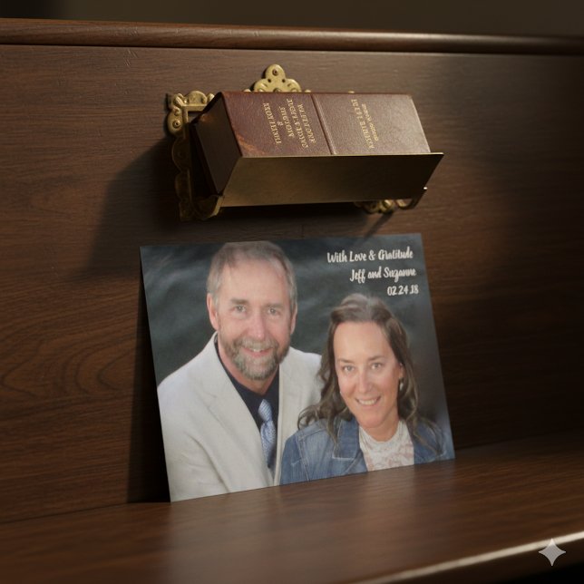 Carte postale de remerciement de mariage chrétien  (Créateur téléchargé)