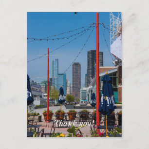 Carte postale de remerciement Navy Pier Lines