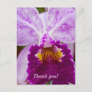 Carte postale de remerciement Orchidée Purple Pass