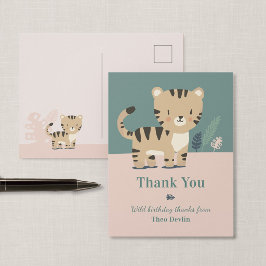 Carte postale de remerciement pour anniversaire Sa