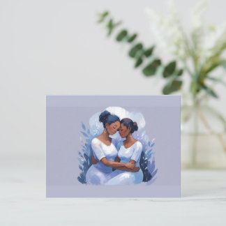 Carte postale de remerciement pour femmes noires