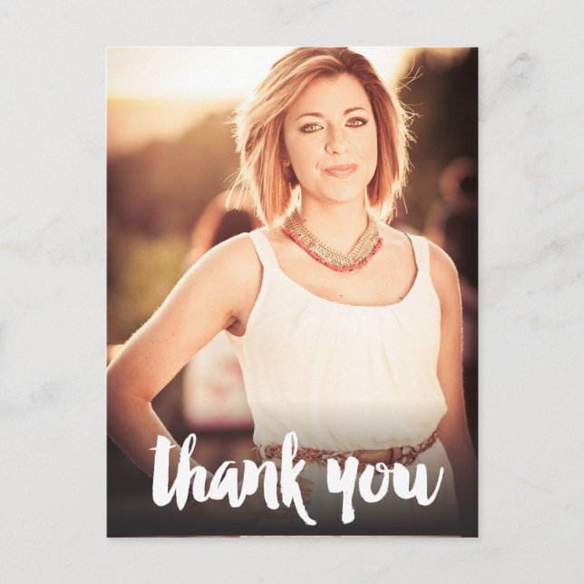 Carte postale de remerciement pour la remise des d (Devant)