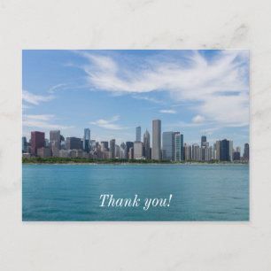 Carte postale de remerciement pour la vue de la vi