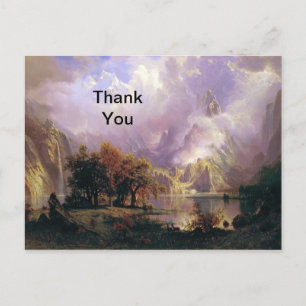 Carte postale de remerciement pour paysage de mont