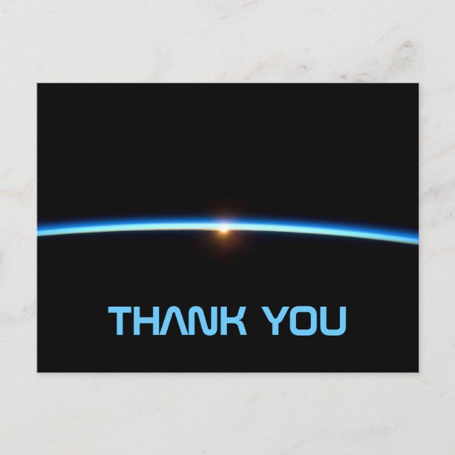 Carte postale de remerciement Thin Blue Line (Devant)