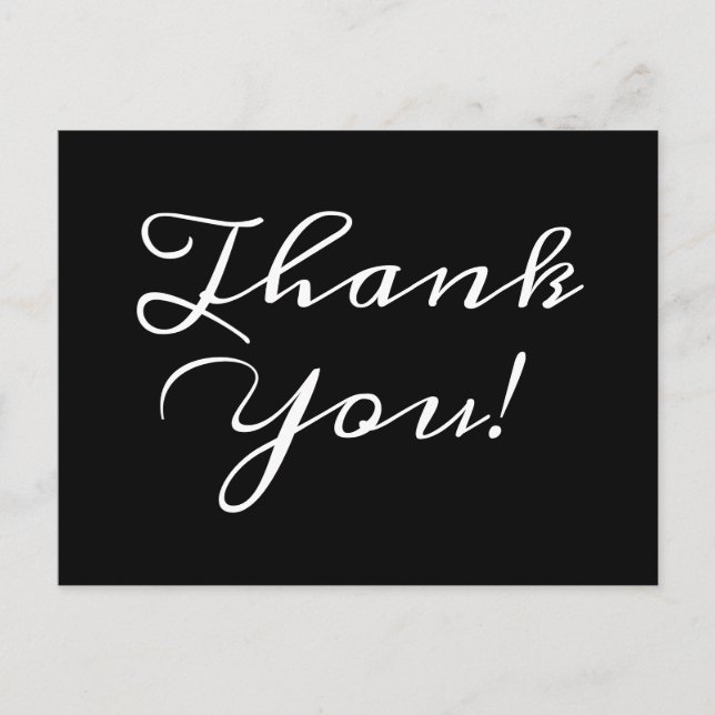 Carte postale de remerciement traditionnelle et cl (Devant)