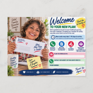 Carte postale de rétention de client pour agent Me