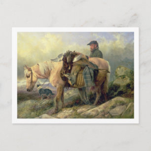 Carte Postale De retour de la Colline, 1868