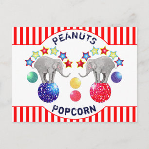Carte postale de retraite amusante d'éléphants de 