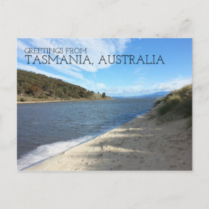 Carte postale de rivière de la Tasmanie