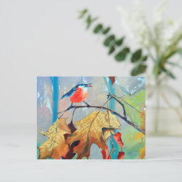 Carte postale de rouge-gorge