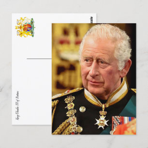 Carte postale de Sa Majesté Charles III
