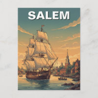 Carte postale de Salem Massachusetts