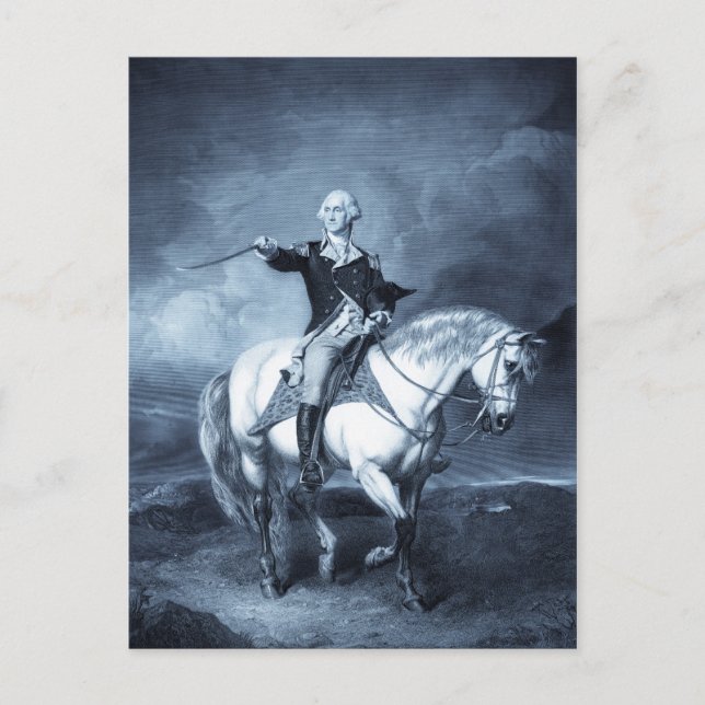 Carte postale de salut de George Washington (Devant)