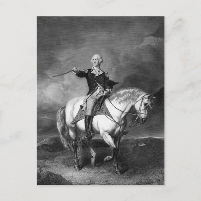 Carte postale de salut de George Washington (Devant)