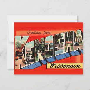Carte postale de salutation Kenosha WI