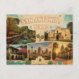 Carte postale de San Antonio Texas