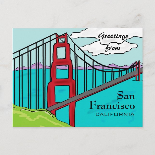 Carte postale de San Francisco California golden g (Devant)