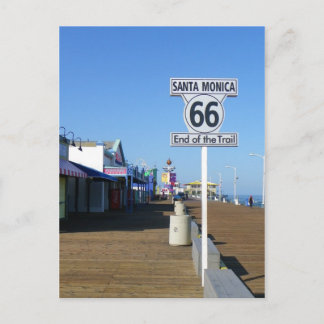 Carte postale de Santa Monica, Route 66!