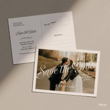 Carte postale de sauvegarde de date avec photo