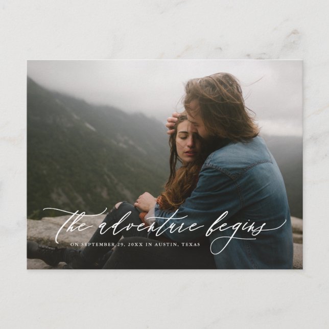 Carte postale de sauvegarde de date d'aventure flu (Devant)