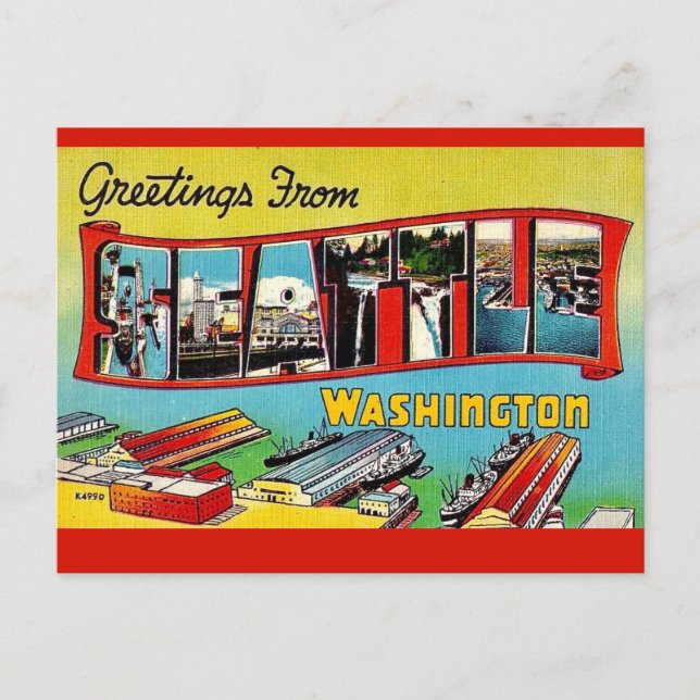 Carte postale de Seattle Washington (Devant)