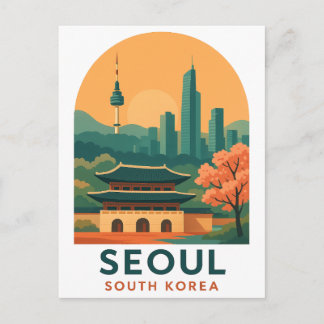 Carte postale de Séoul Corée du Sud – Art de voyag