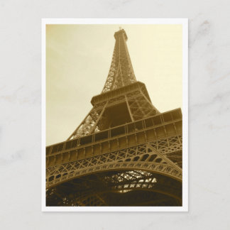 Carte postale de sépia de Tour Eiffel