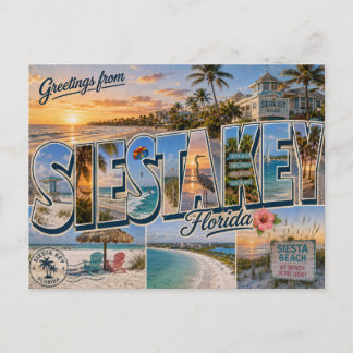 Carte postale de Siesta Key, Floride