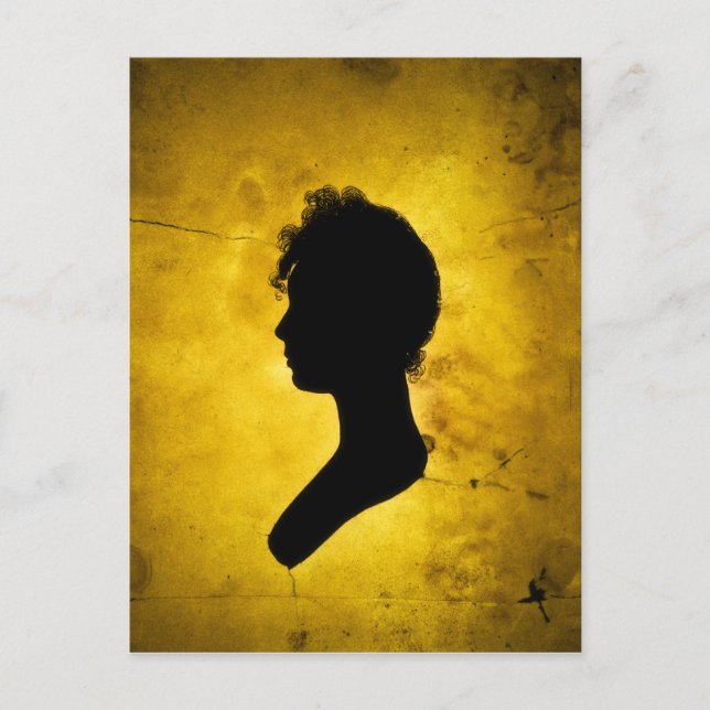 Carte postale "de silhouette de femme" (Devant)