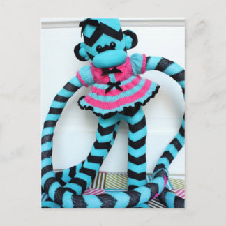 Carte postale de singe Mars Sock - Isis