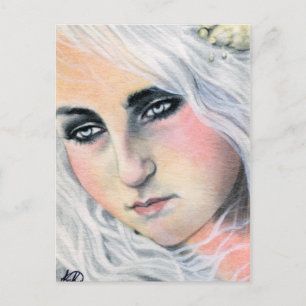 Carte postale de sirène à la dérive