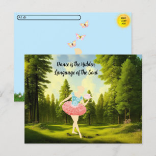 Carte postale de soumission de Little Ballerina
