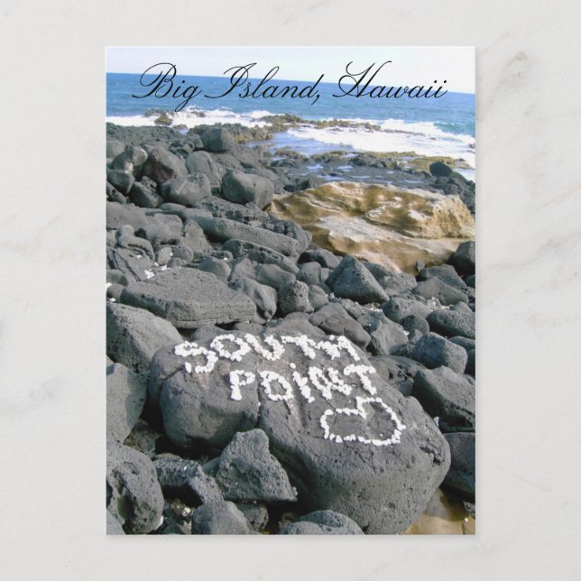 Carte postale de Southpoint, grande île, Hawaï (Devant)