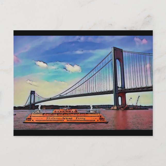 Carte postale de Staten Island (Devant)