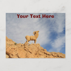Carte postale de statue de chèvre tunisienne perso