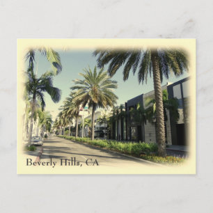Carte postale de style rétro Beverly Hills !