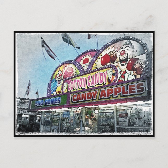 Carte postale "de sucrerie de coton" (Devant)