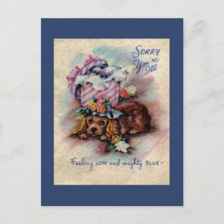 Carte postale de sympathie vintage