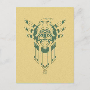 Carte postale de tatouage d'oiseaux inca