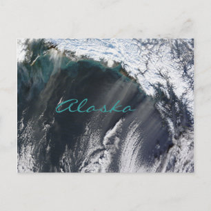 Carte postale de tempête de poussière en Alaska